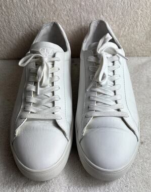 Men’s Clae Bradley Triple White Leather Size 12